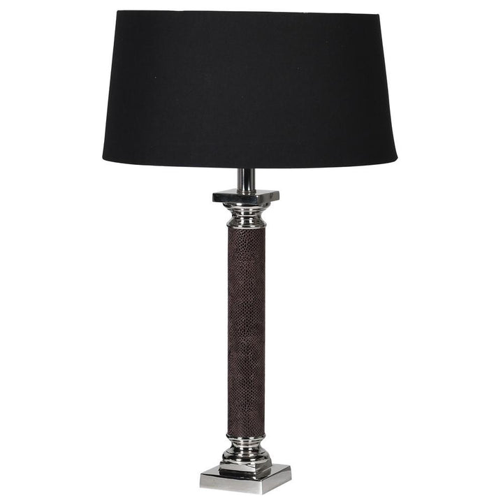 Tall Gold/Black Tbl Lamp H:650
