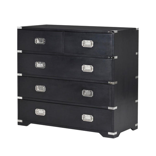 Black Kensington 2/3 Chest Drws H:900mm W:1000mm D:450mm