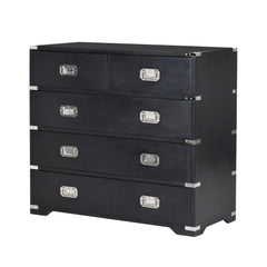 Kensington Chest Drawers 2/3 - Black H:900mm W:1000mm D:450mm