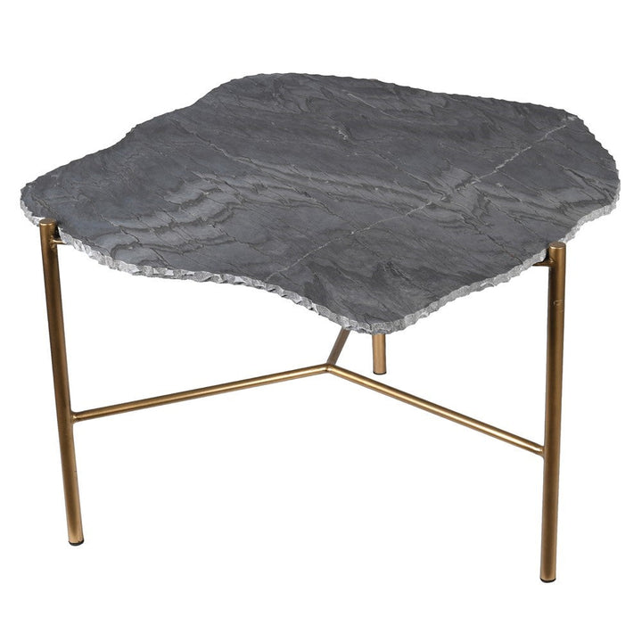 Table With Grey Stone Top H:440mm W:670mm D:640mm
