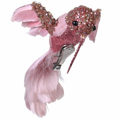 Pink Glitter/Feather Bird