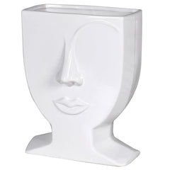 Ebony & Ivory White Female Eyebrow Vase