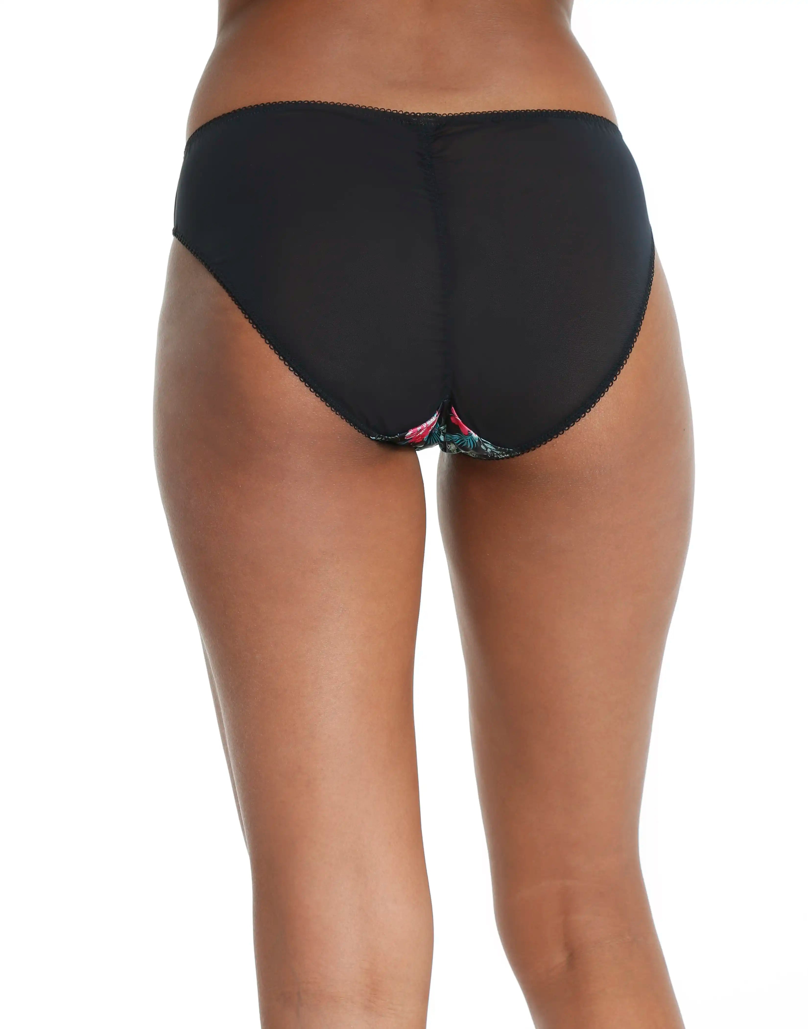 Isla & Evie Leopard Bikini Panty XS / BLACK