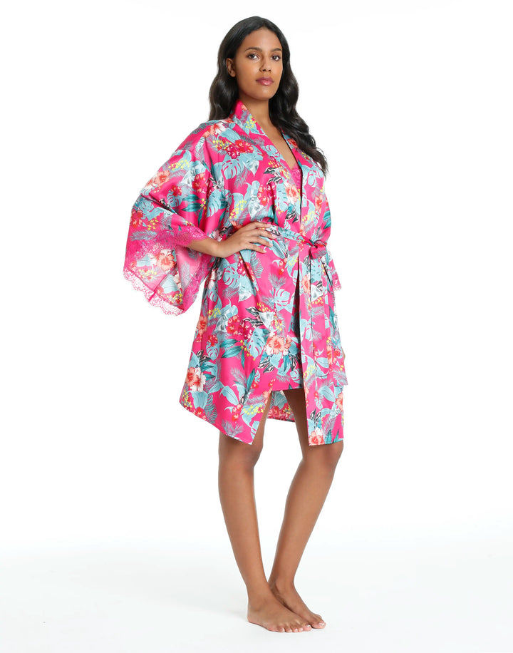 Isla & Evie Coral Robe XS / PINK