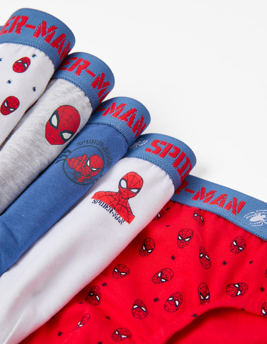 Zippy Boys 'Spider-Man' 5-Pack Cotton Briefs