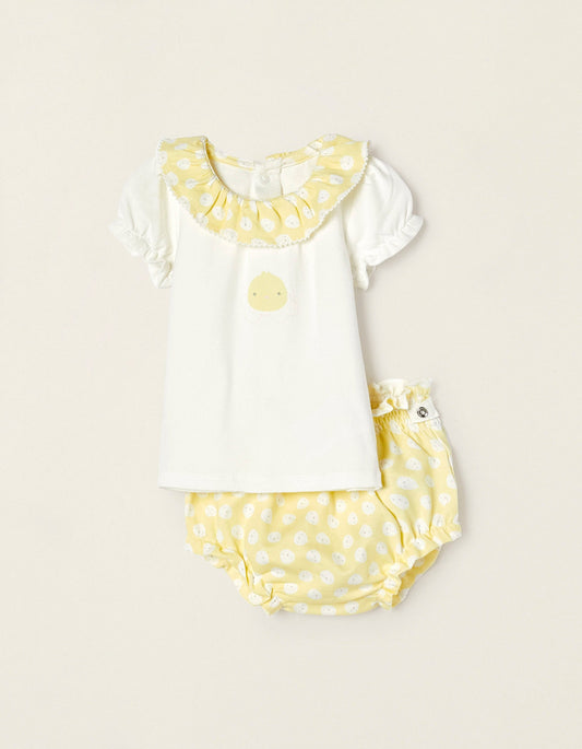 Zippy T-Shirt And Bloomers For Newborns Little Chick