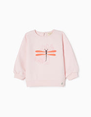 Zippy Baby Girls 'Dragonfly' Cotton Sweatshirt For , Pink