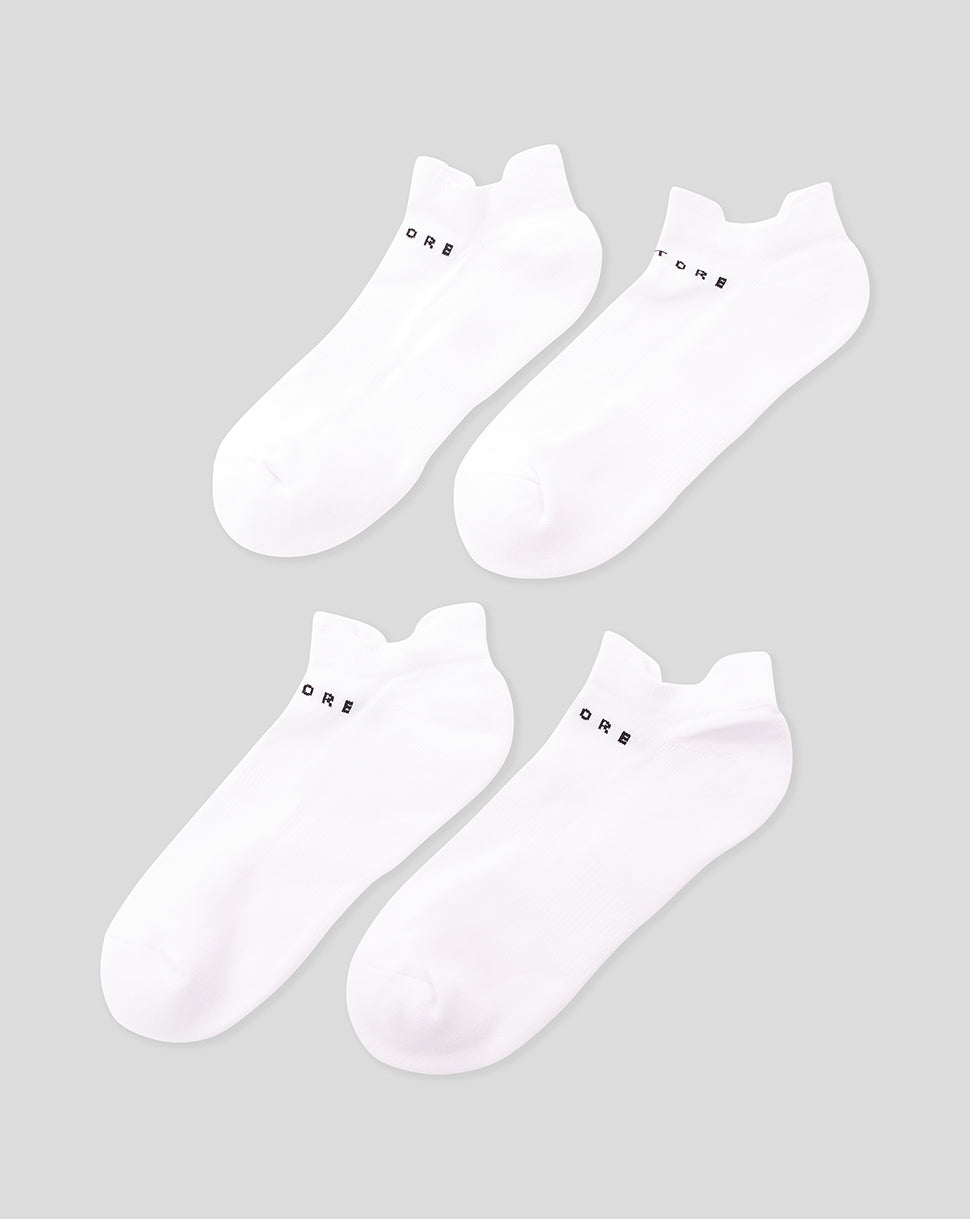 White Protek Ankle Socks 3Pk