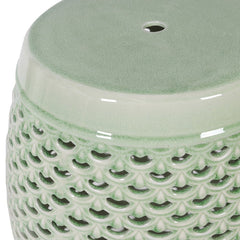 Dwell Celadon Ceramic Stool