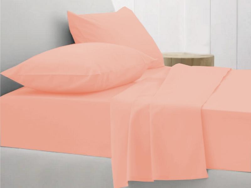 Hotel Royal Livng Cotton King Flat Sheet - Blush