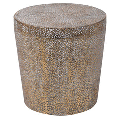 Dwell Textured Gold Stool