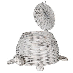 Dwell Wh Rattan Turtle Basket