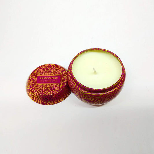AURA MYST Mini Printed Tin Candle Passion Fruit - Multi