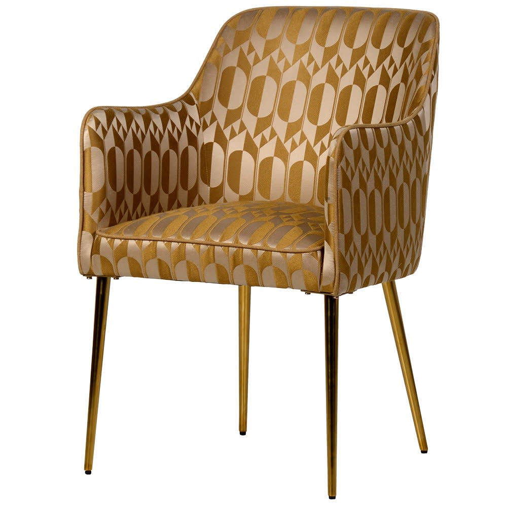 Dwell Deniva Mirror Ochre Chair