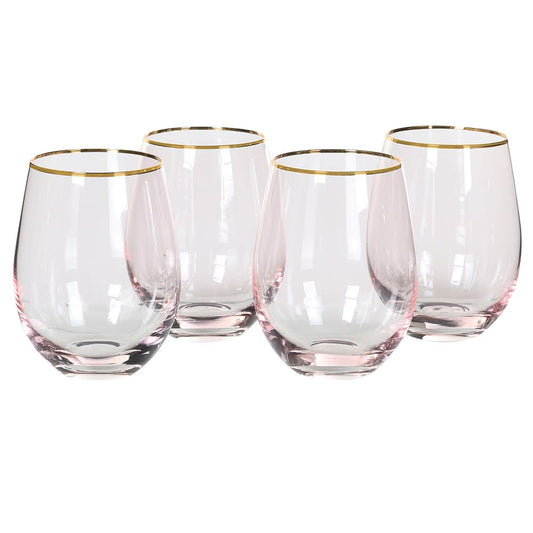 Dwell Tumblers Set Of 4 - Pink Tone