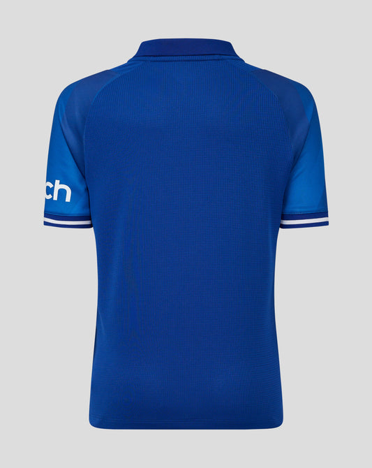 Blue England Cricket Junior Odi Replica Short Sleeve Shirt