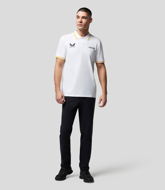 قميص بولو مكلارين اكتيف ثنائي العلامة التجارية أبيض