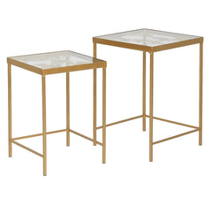 Dwell Set Of 2 Gld Butterfly Side Tables