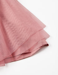 Zippy Set Sweatshirt + Tutu Skirt For Girls 'Sparkle', Grey/Pink
