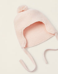 Zippy Newborn Girl Pink Knitted Beanie