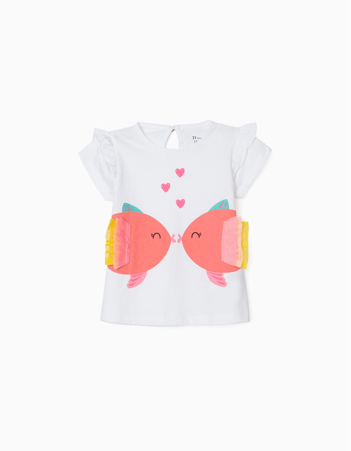 Zippy Baby Girls Kiss Tulle And Frill T-Shirt