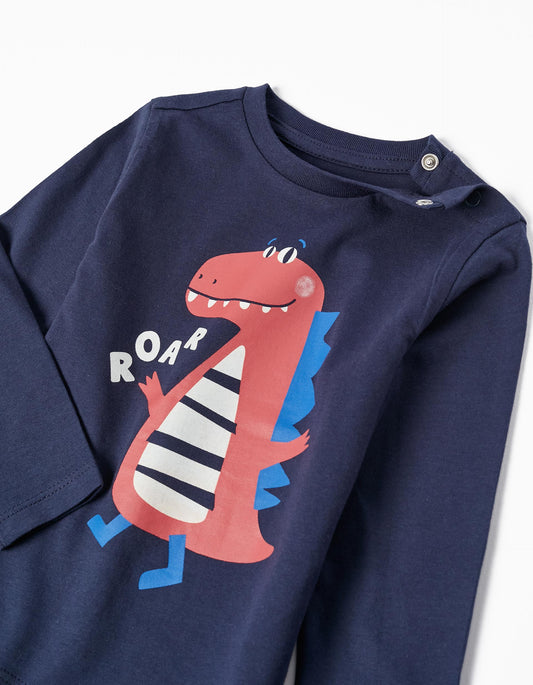 Zippy Baby Boys 'Roar Dino' Long-Sleeve Cotton T-Shirt