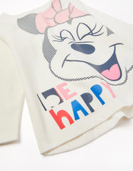 Zippy Baby Girls 'Happy Minnie' Long Sleeve T-Shirt In Cotton