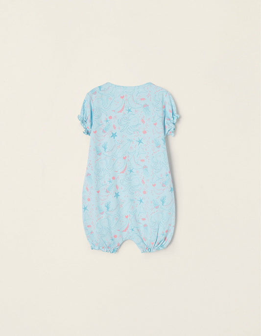 Zippy 2-Pack Cotton Romper Pyjamas For Baby Girls Sea Animals