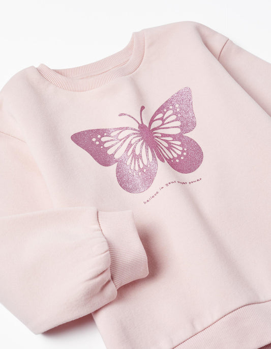 Zippy Girls 'Butterfly' Brushed Sweatshirt