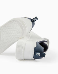 حذاء رياضي زيبي للأطفال 'Zy 1996'، أبيض/أزرق داكن