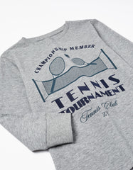 Zippy Boys 'Tennis Club' Long Sleeve Cotton T-Shirt
