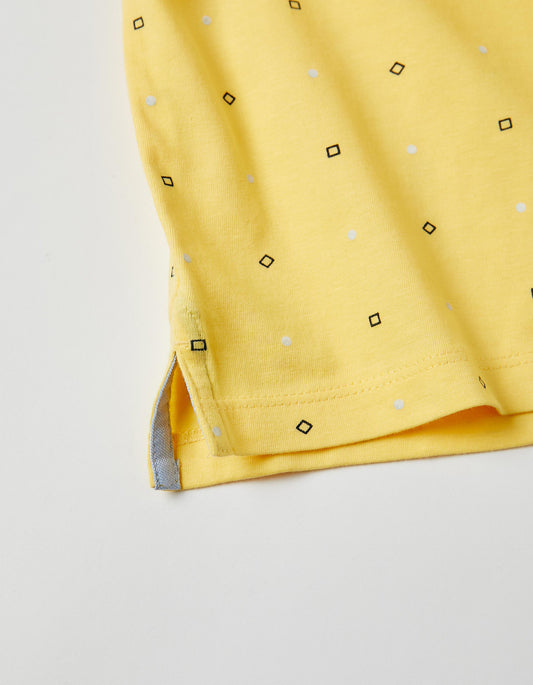 Zippy Boys Yellow Short-Sleeved Polo Shirt