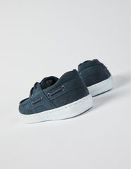 Zippy Suede Boat Shoes For Boys, Dark Blue