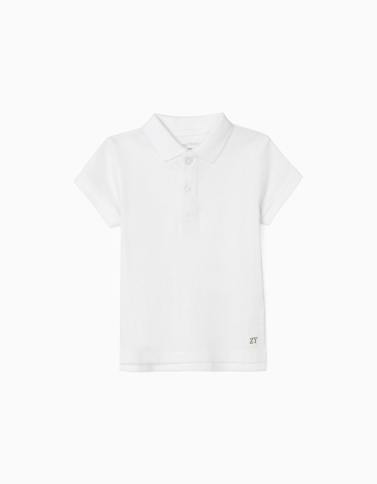 Zippy Baby Boy White Short Sleeve Polo Shirt