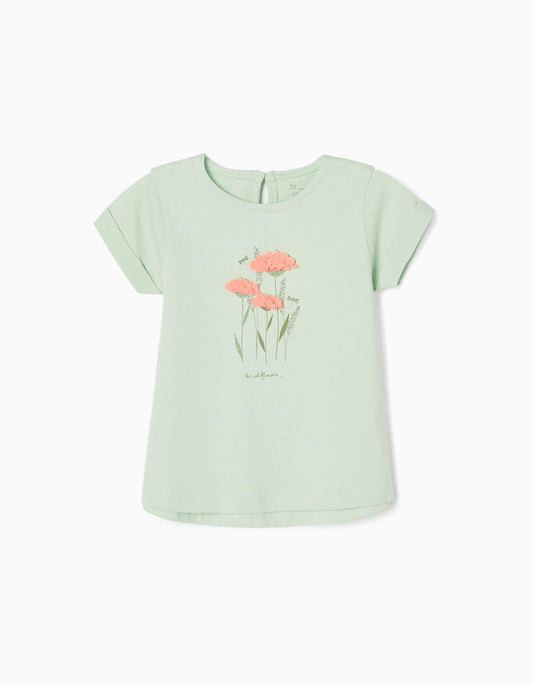 Zippy Baby Girls 'Wild Flowers' Cotton T-Shirt