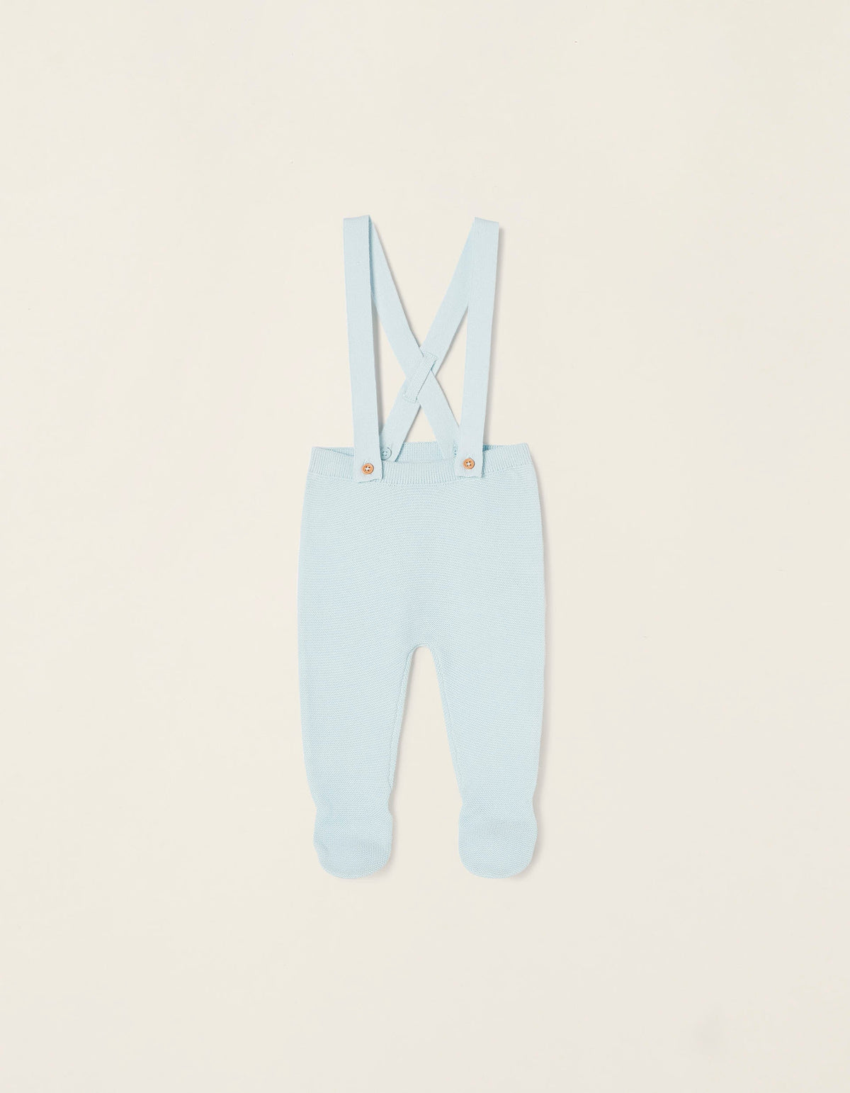 Zippy Newborn Boy Cotton Footed Trousers With Removable Straps