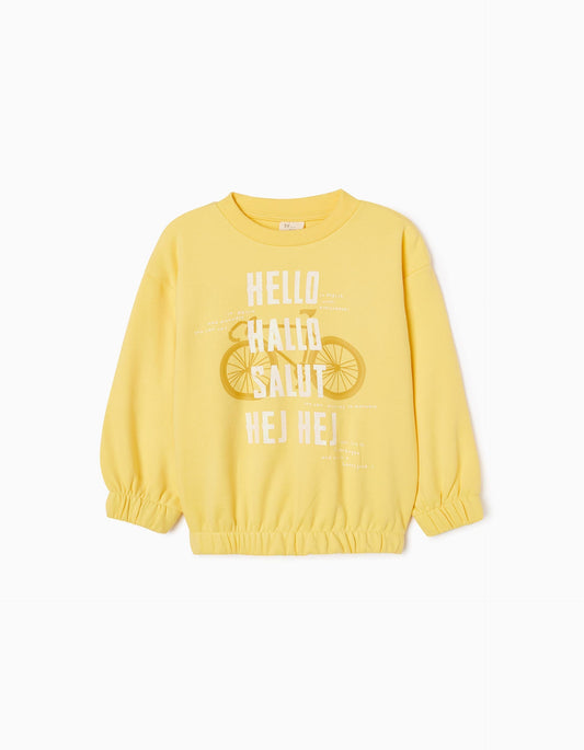 Zippy Girls 'Hello' Cotton Sweatshirt