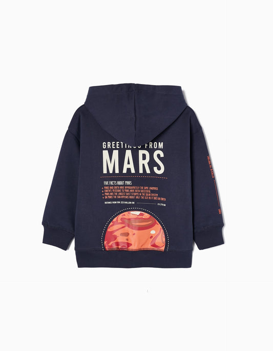 Zippy Boys 'Mars' Cotton Hooded Jacket