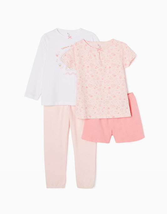Zippy 2-Pack Cotton Pyjamas For Girls 'Shell'