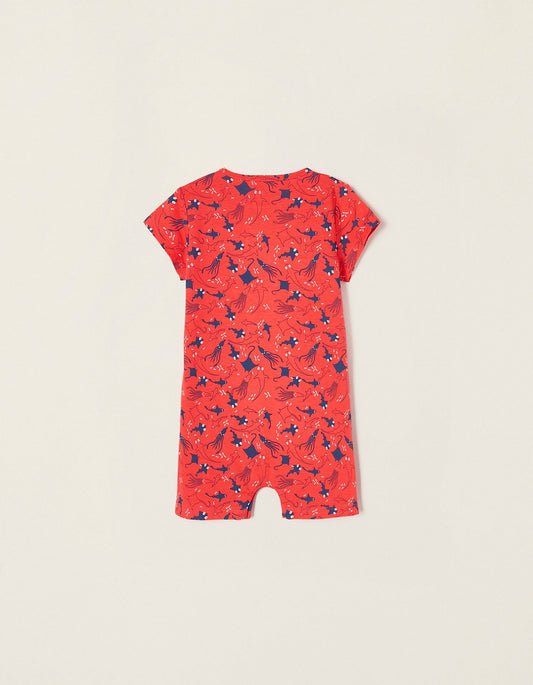 Zippy 2-Pack Cotton Romper Pyjamas For Baby Boys Sea Animals