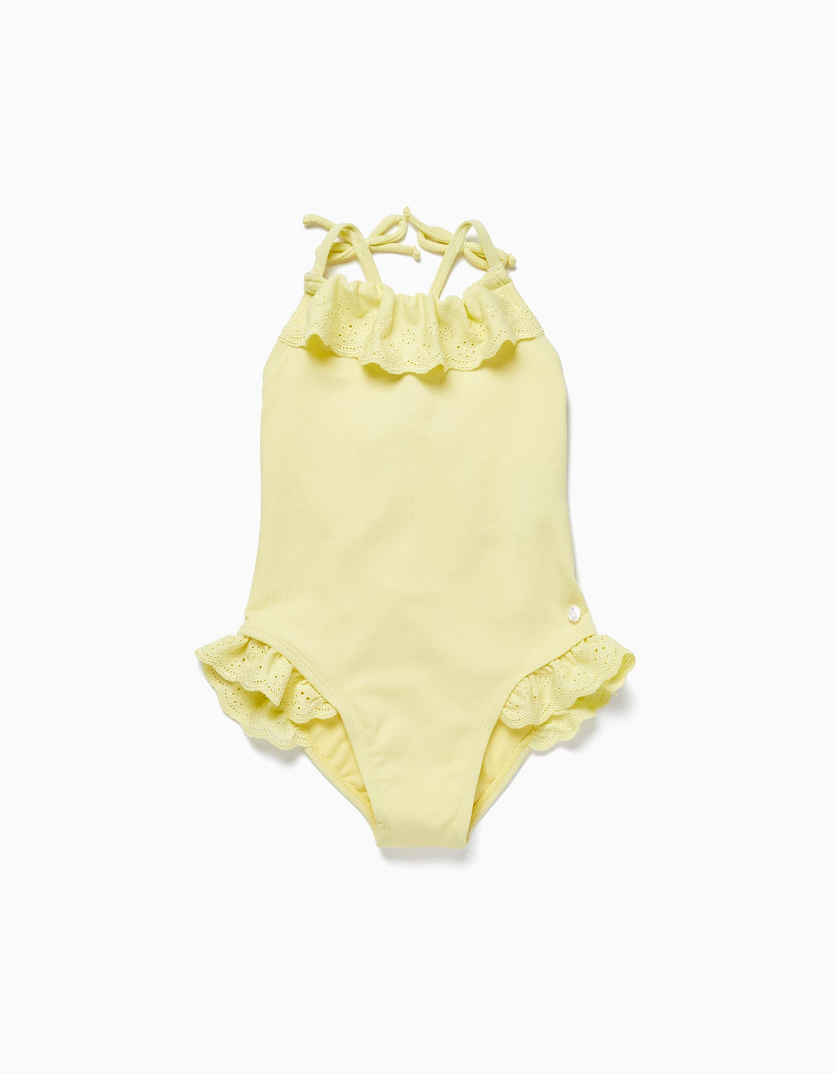 Zippy Swimsuit With English Embroidery For Girls