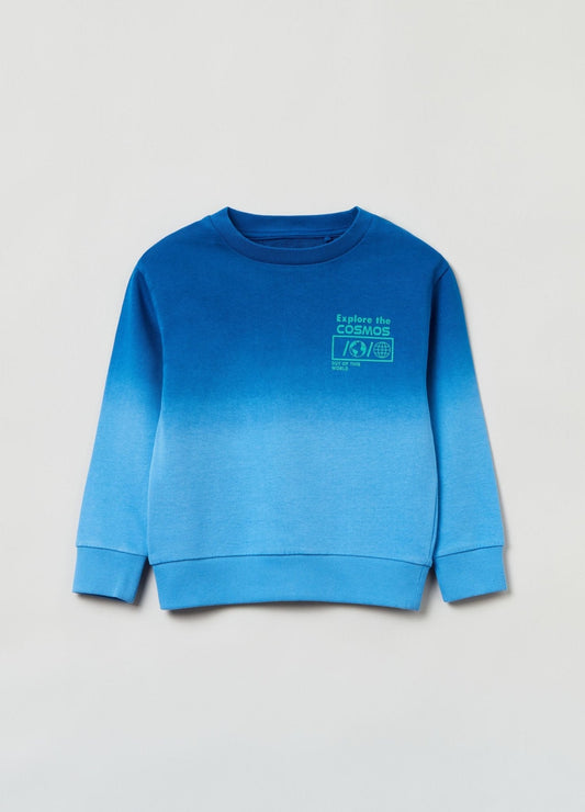 OVS HOUSEBRAND Cotton Sweatshirt With Degradé Pattern