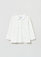 OVS Piquet Polo Shirt With Frills
